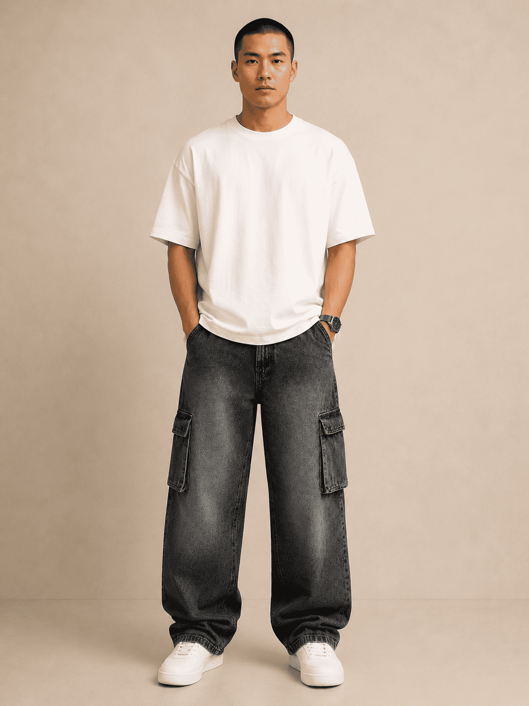 Ashen Grey Relaxed Fit Jeans