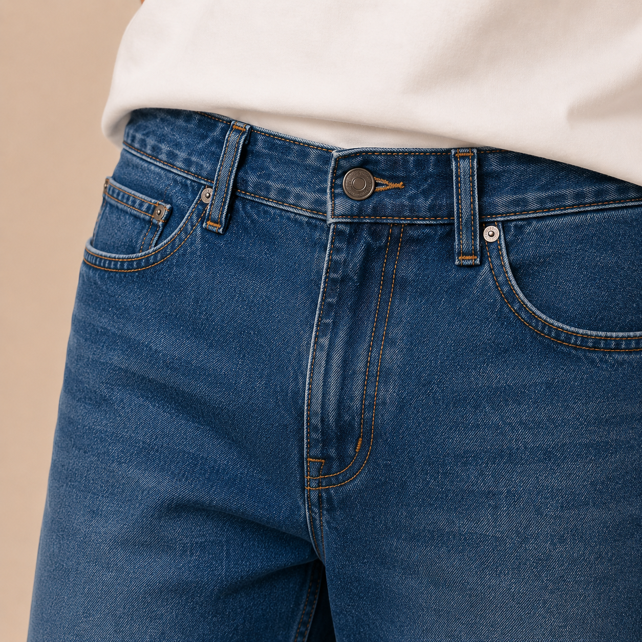 Ridge Mid-Indigo Relaxed Straight Jeans