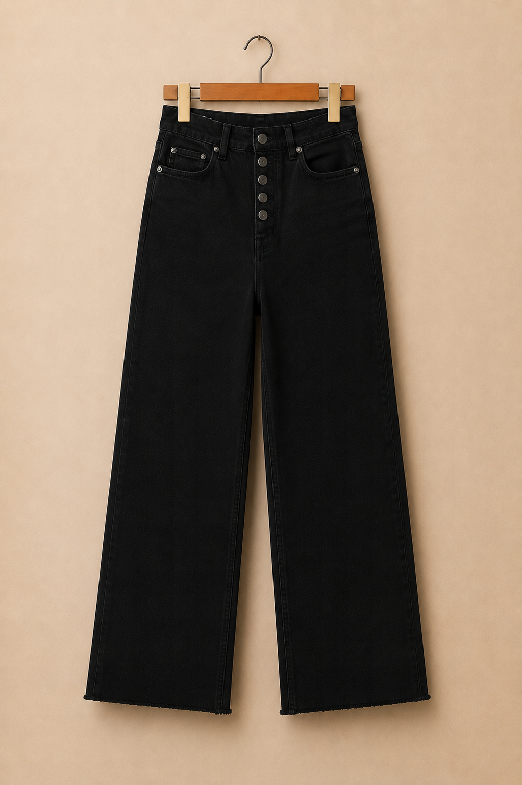 Eclipse Black Wide-Leg Jeans
