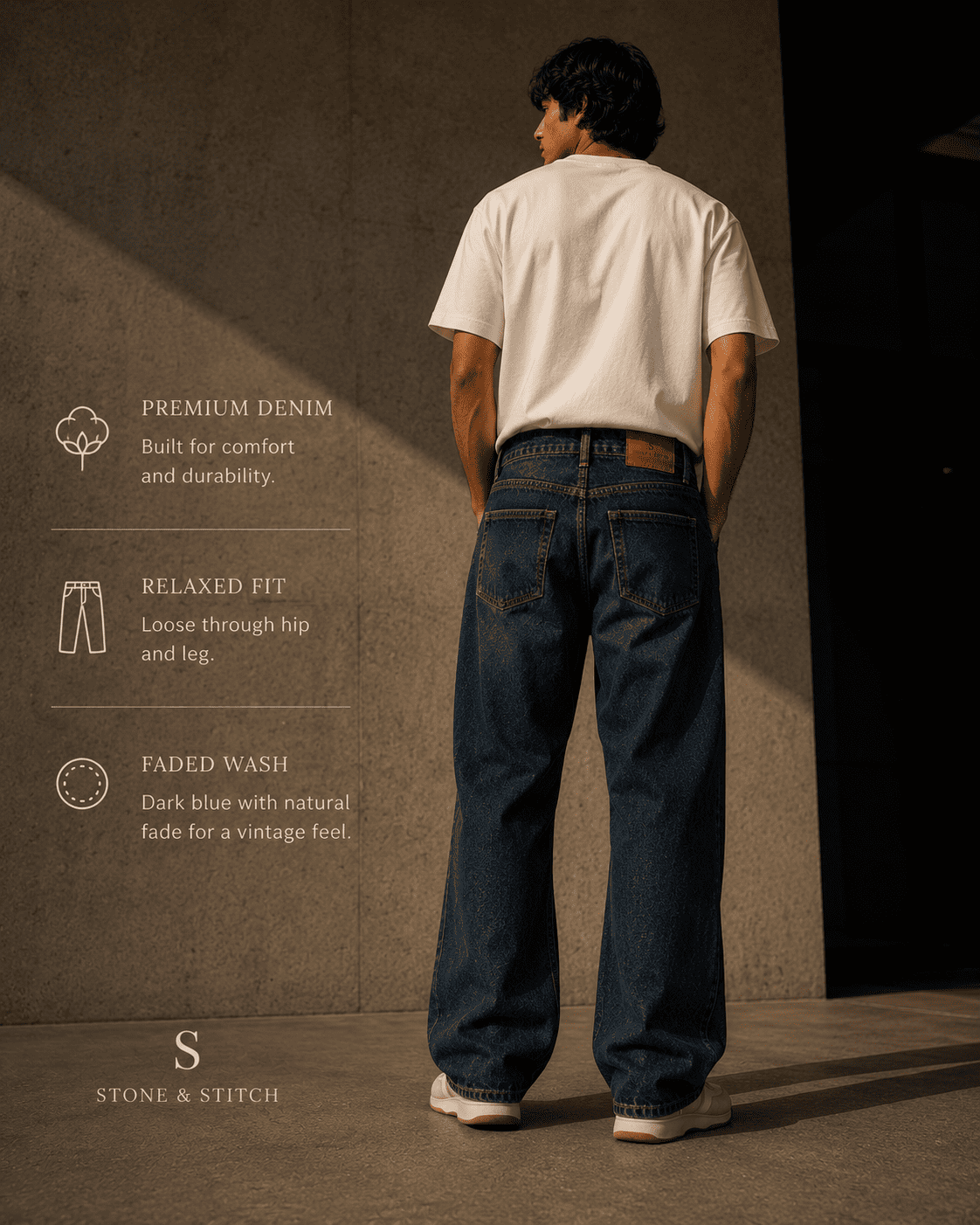 Midnight Fade Relaxed Fit Jeans