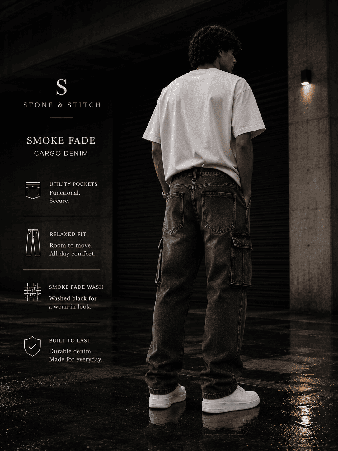 Ashen Grey Relaxed Fit Jeans